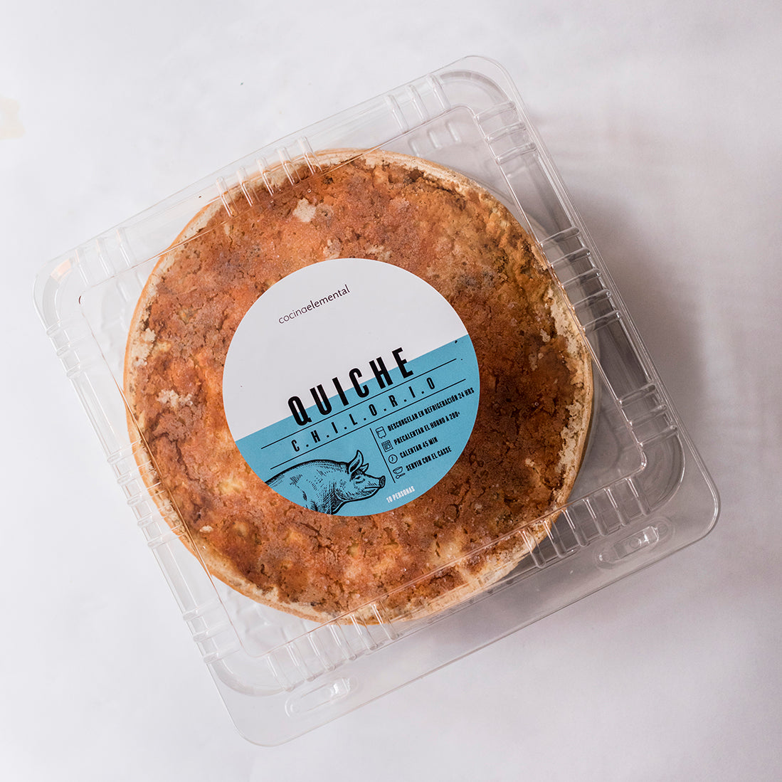 QUICHE DE CHILORIO (con casse de Jitomate)